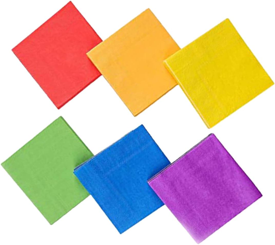 SHOWERORO 120pcs Napkins Vibrant Party Napkins Pastel Guest Towels for Banquet Shop
