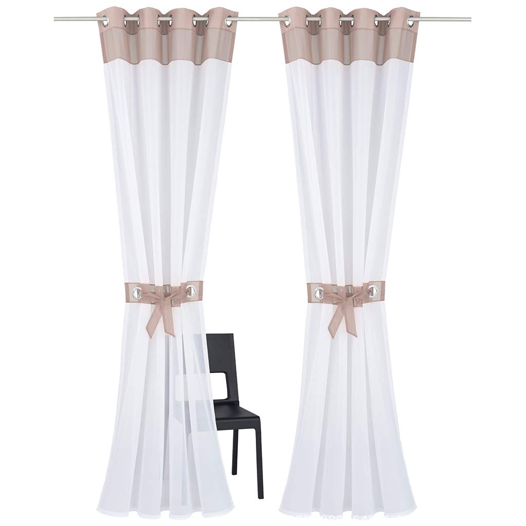 Cortinas de gasa con ojales calidad premium diseño suave y aireado decoración hogar 140x245