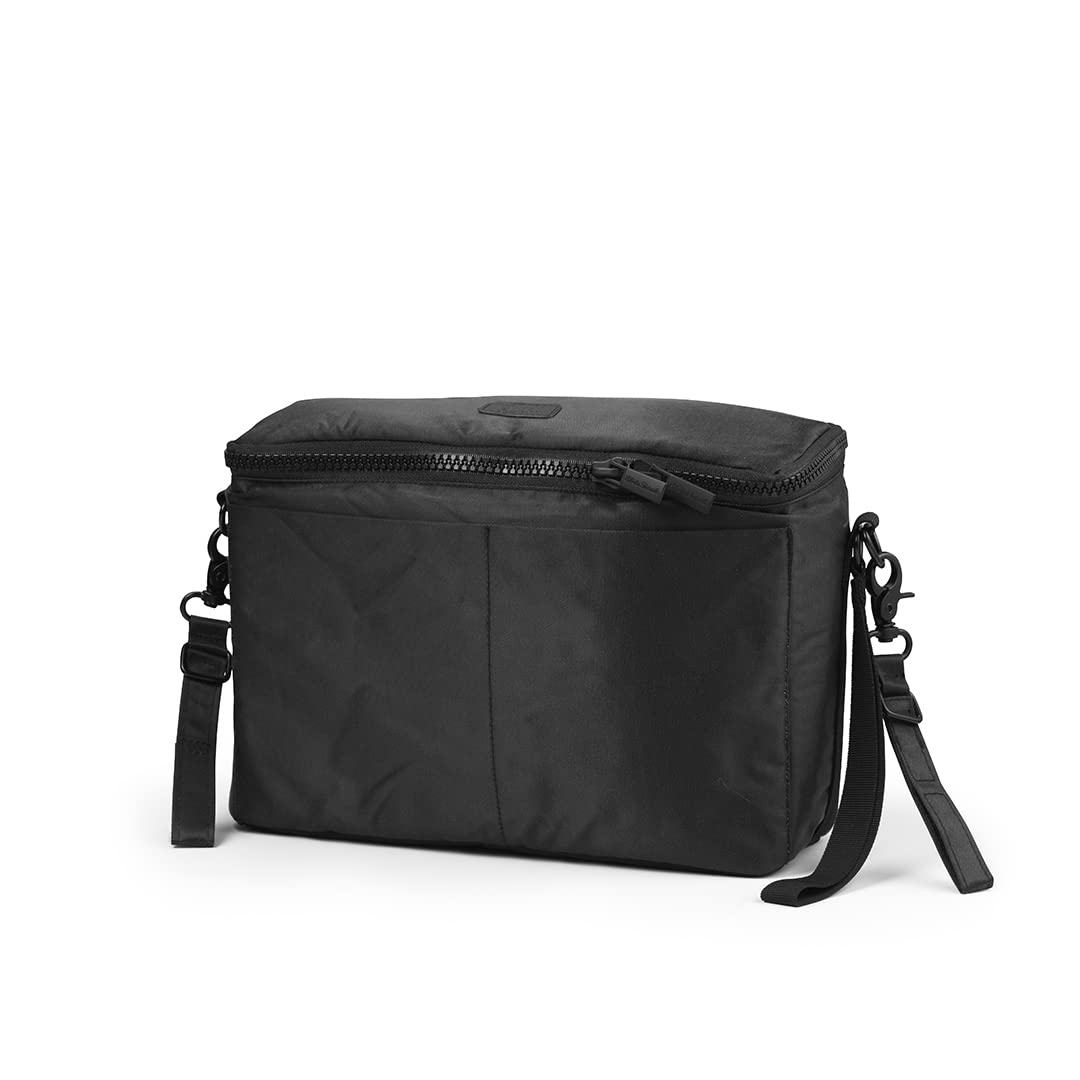 Elodie Details Borsa organizer per carrozzina, borsa portaoggetti universale multifunzionale per bambini, colore nero brillante