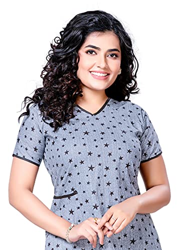 Image of PNAEONG Women Cotton Maxi Sleepwear