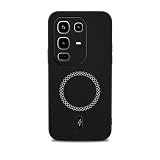 Jiajihua Custodia Compatibile con Infinix Note 50 / Note 50 Pro Supporto magnetico per auto Resistente agli urti Protezione per l'obiettivo 2 in 1 Black
