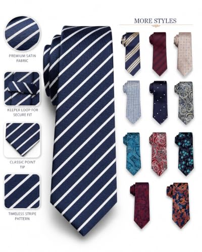 Image of WeiShang Neckties for Men, Classic Formal Tie