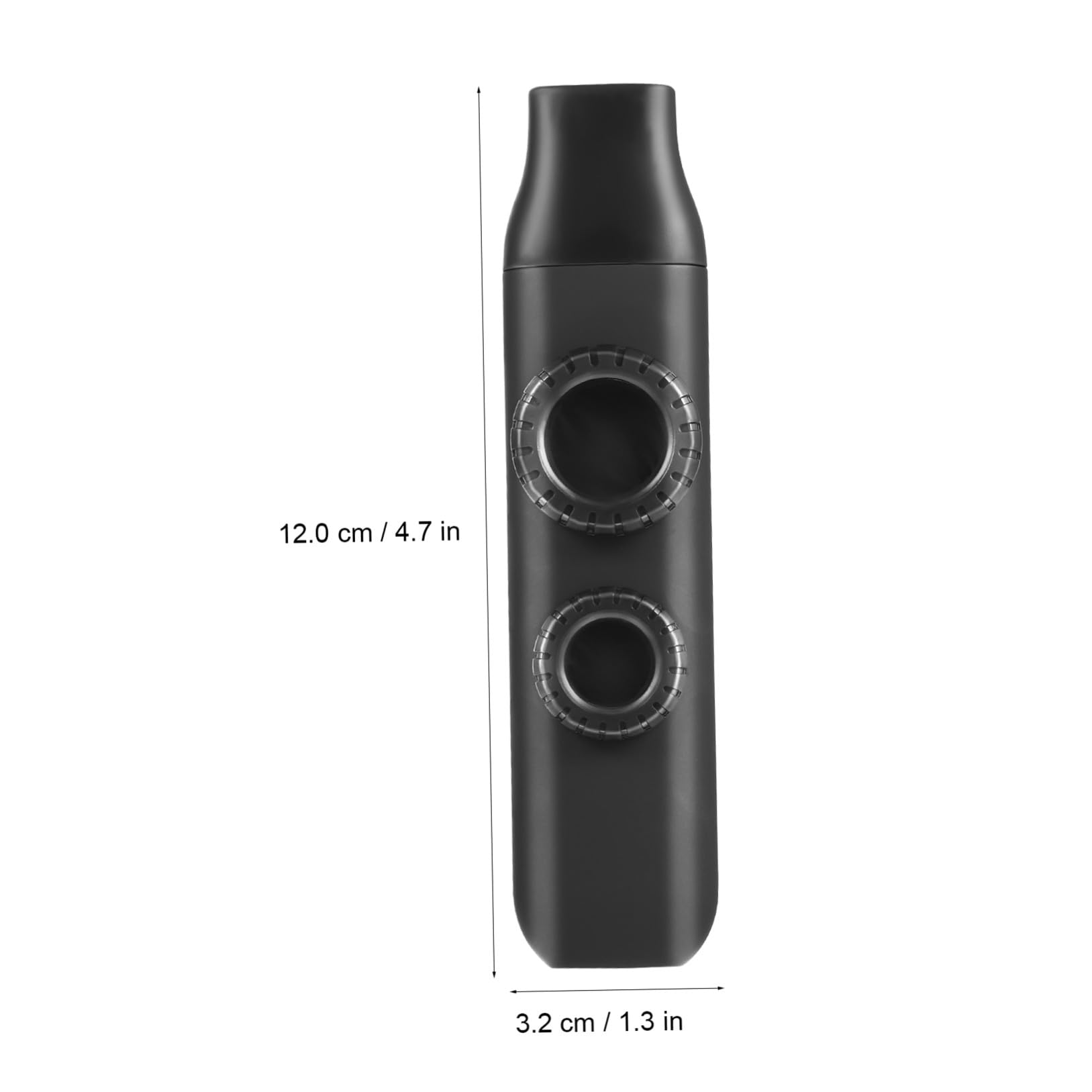 Kazoo Instrumento Musical Negro 1 Pieza de Doble Agujero