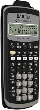 Texas Instruments IIBAPL/TBL/3E2 Advanced Financial Calculator BAII Plus
