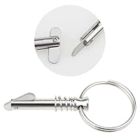 Vista 4 de Hysagtek 6 pines Bimini de 1/4 de pulgada de diámetro, accesorios superiores Bimini de liberación rápida, pasadores de toldo para lancha, accesorios