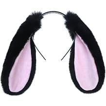 Plush Bunny Ears Headband Furry Rabbit Puppy Dog Ears Cosplay Headwear Animal Ears Hair Hoop Party Accessories