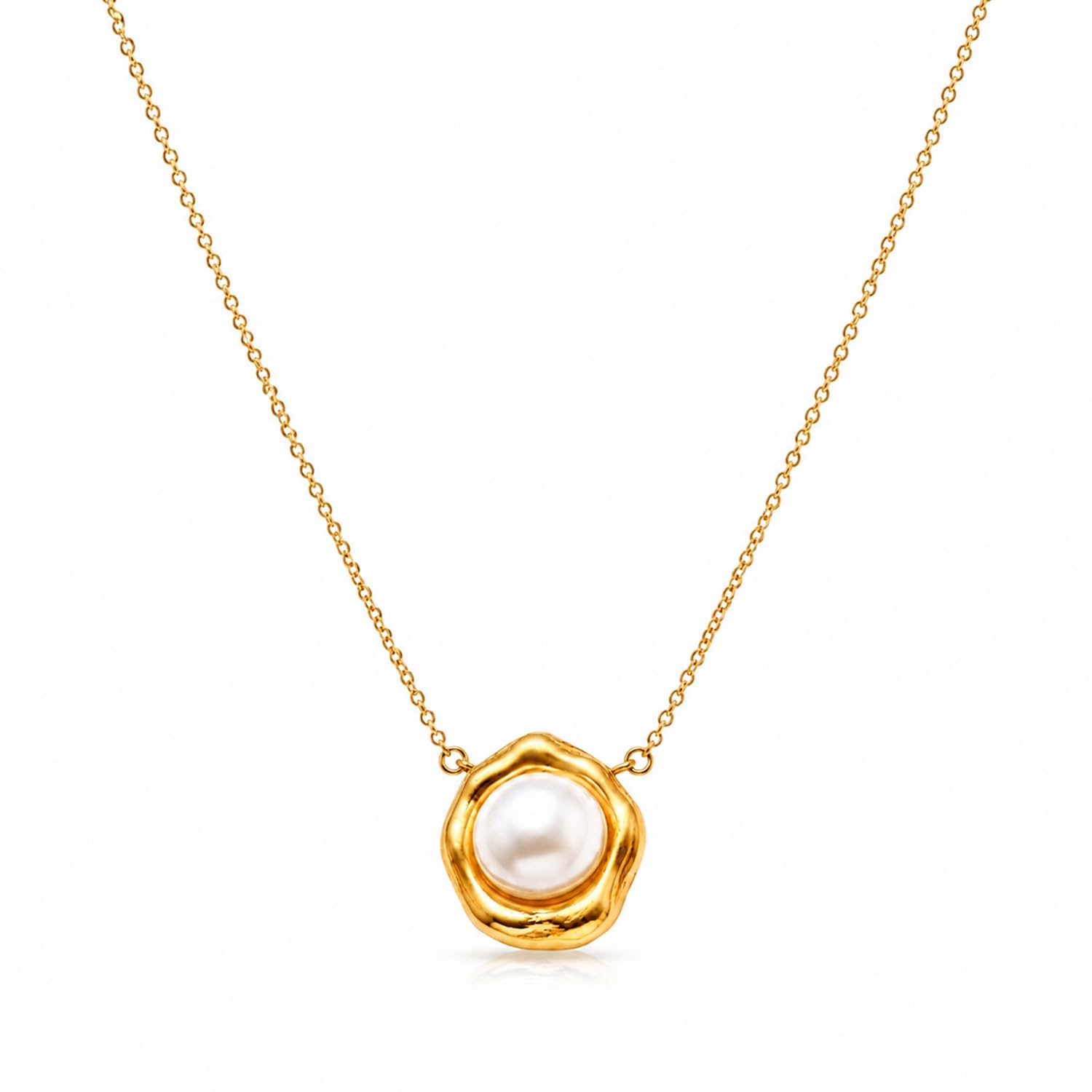 rubans Demifine Gold Plated Stainless Steel Pendant Chain Western Minimal Stylish Trendy Jewellery Gift for Women-picture-14