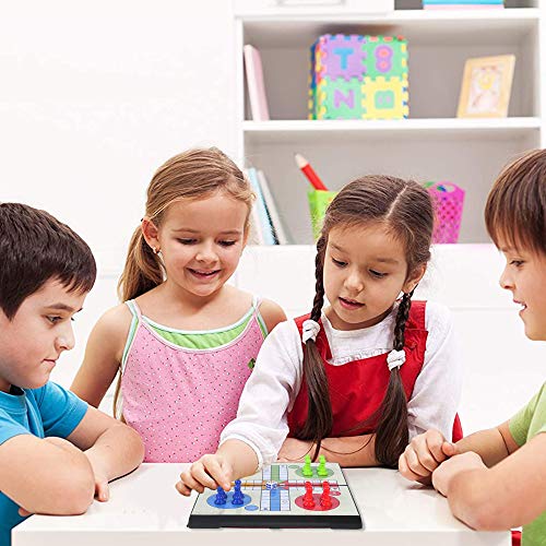 Kidami Ludo Magnetic Board Game Set, Folding And Light-Weight For Carrying, Gift For All Age (10 X 10 Inches) #TOP6