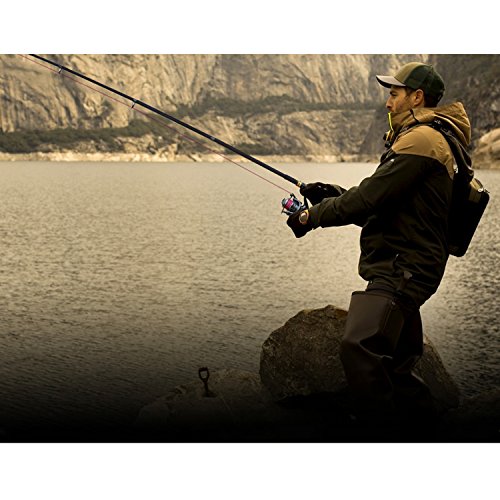 Image of Sougayilang Telescopic Fishing Rod - 24 Ton Carbon Fiber Ultralight Fishing Pole with CNC Reel Seat, Portable Retractable Handle, Stainless Steel Guides for Bass Salmon Trout Fishing