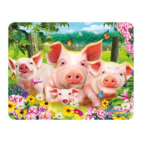 3D LiveLife Magnet - Pig Pen from Deluxebase. Lenticular Farm Animal Refrigerator Magnet. Decorative 3D Pig Flat Magnets. Cute Small Magnets for Fridge, Dishwasher and Whiteboard.