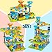 3in1 Marble Runs for Kids 3-5, 203pcs Compatible with Lego DUPLOS for Age 2-5, Marble Runs for Kids 4-8, STEM Building Toys, Toddler Toy, Marble Track, Marble Run Toy, Montessori Toy Gift for Age 3+