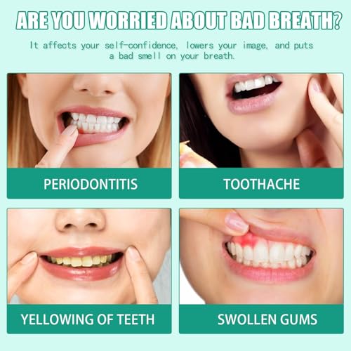 Natürliches Kokosöl Mundspülung Mit Zungenschaber & Bambuszahnbürste 8 Fl.oz Mundwasser Mit Kokosnuss & Pfefferminzöl Mundziehöl Alkoholfreies Mundgeruch Bekämpfen Frischer Atem Zahnaufhellung(237ml) – Bild 6