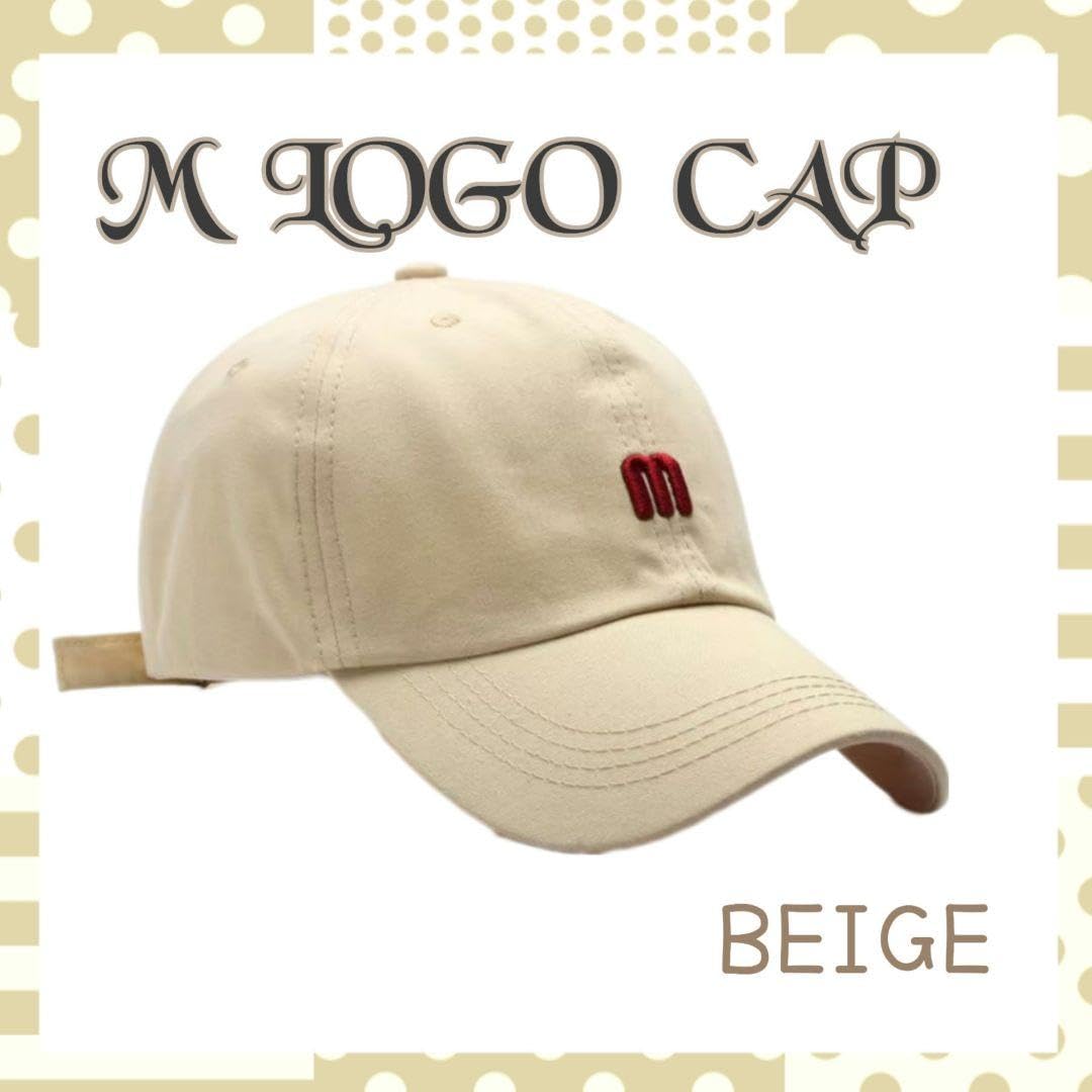 ANDMARY⭐︎ Mary logo cap⭐︎AM1541⭐︎beige ANDMARY】Mary logo cap
