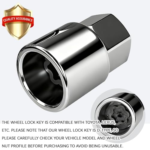 image for Eponcia Wheel Lock Key Lug Nut Key Locking Lug Nut Removal Tool for To