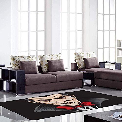 Tapis de sol velours corail isolant et doux de 160x122cm avec Dracula - 4