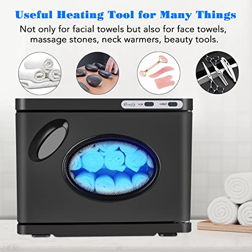 Gimify Hot Towel Warmer Heating Cabinet 23L Large Capacity Lightweight For Facial Spa Massage Salon Hotel Gym Home, Black #TOP4