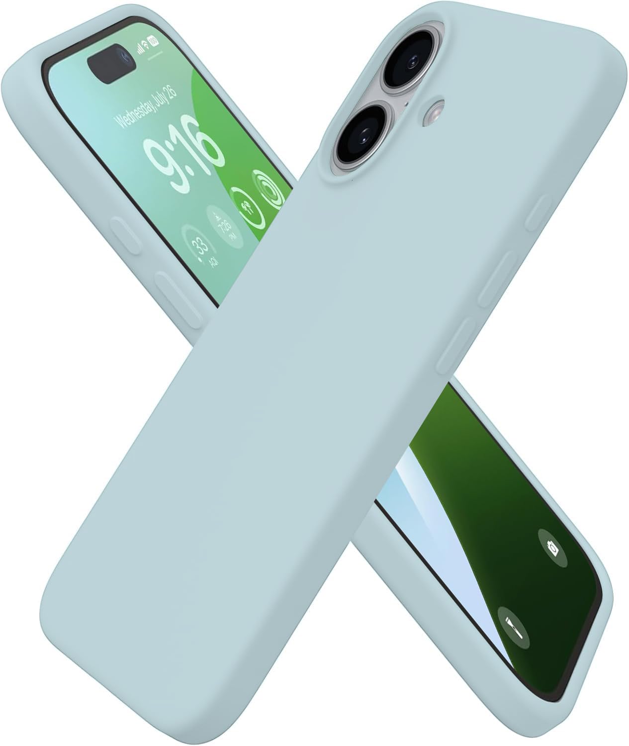 DIZORO Compatible for iPhone 16 Plus Case 6.7, Slim Liquid Silicone 3 Layers Full Covered Soft Gel Rubber Phone Case Protective Cover 6.7 Inch (Mint) (B0DGD86X8V) Amazon Price History, Amazon Price Tracker