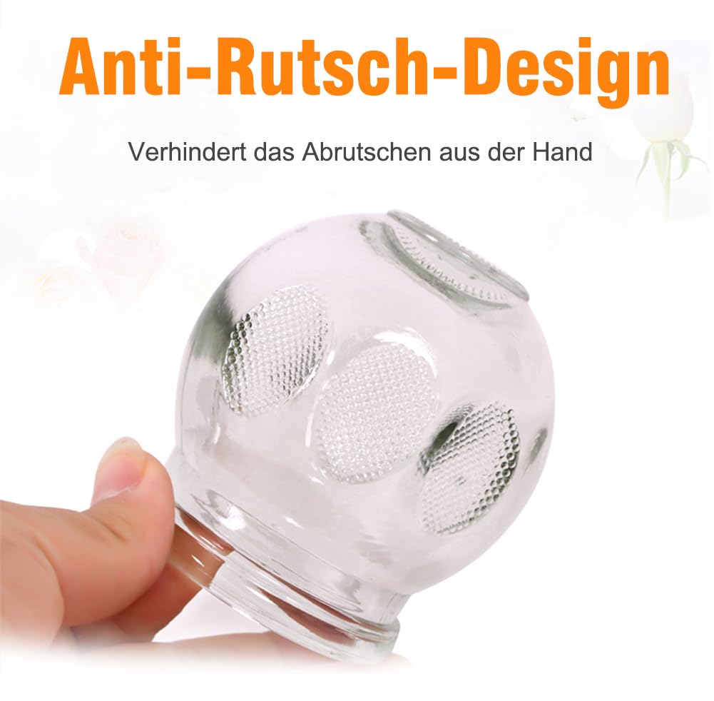 14 Stück Schröpftherapie Set,Dickes Glas-Schröpfen Set für Profis,Traditionelle chinesische Schröpfwerkzeuge,Schröpfgläser