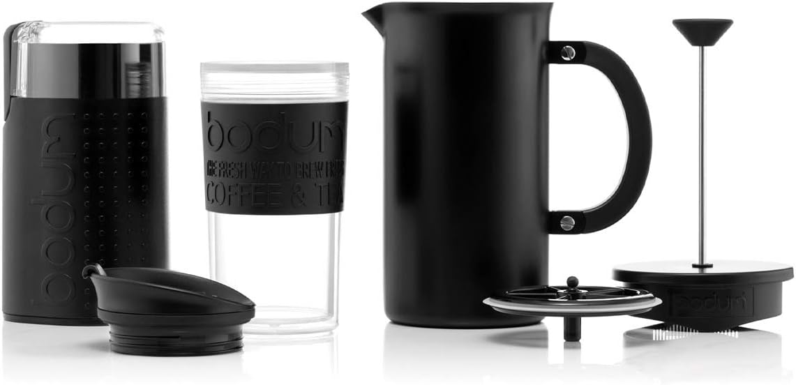 BODUM COFFEE SET 1l/8 cup Stainless Steel Vacuum Insulated French