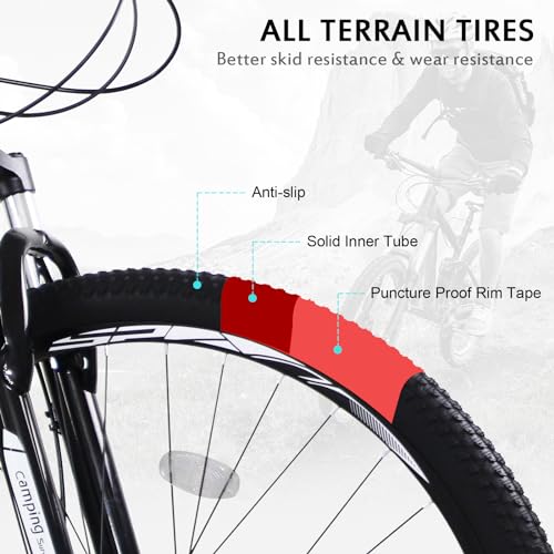 image for Ktaxon Mountain Bike 29 Inch Men & Women Mountain Bike 21-Speed Adult 