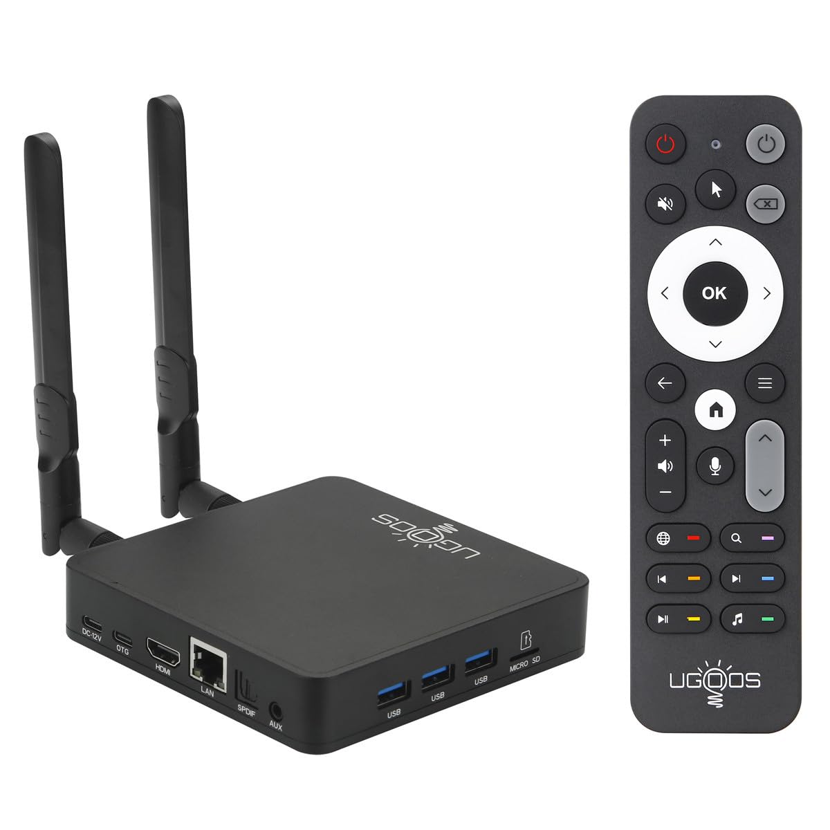 Photo 1 of Ugoos AM9 PRO TV Box Android 14.0 Amlogic S905X5-J 4GB RAM 64GB ROM 2.4G/5G Dual WiFi Ethernet 1000M USB 3.0 BT5.3 Support AV1 VP9 H.265 4K HDR Box