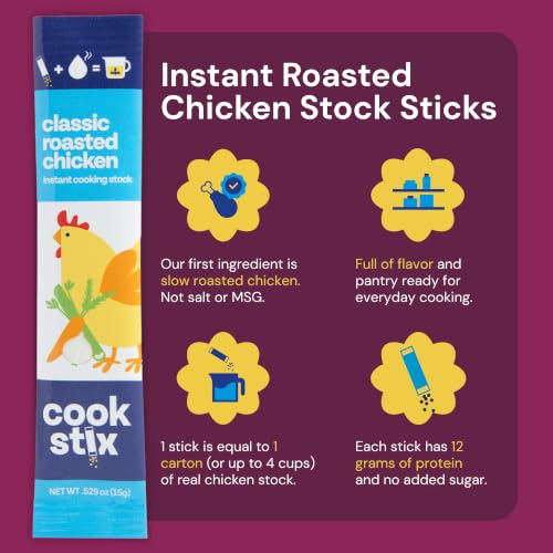 Image of Roasted Chicken Stock Powder, 12g Protein, 1 Packet = to 4 Cups Broth