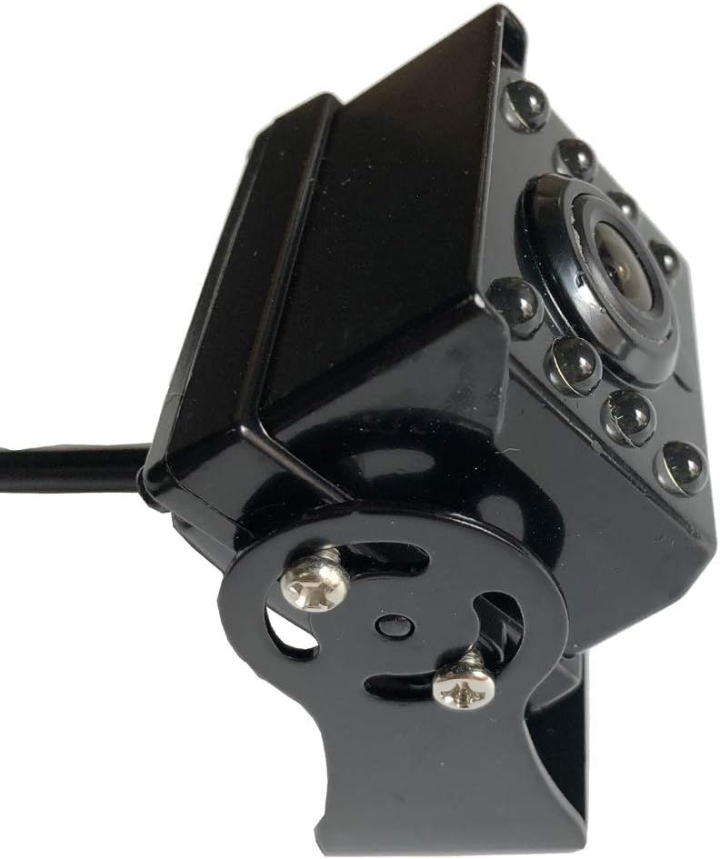 Wired AHD 1080P Vehicle Backup Reversing Rear View Mirror Camera,8 LED IR Night Vision Waterproof IP69K Anti Fog with 4 Pin 10m Aviation Cable for RV Long Truck Trailer Caravan