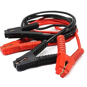 HENGMEI Starthilfekabel Überbrückungskabel 12V/24V Starterkabel mit Überspannungsschutz für Auto, LKW, Motorrad (2x4m)