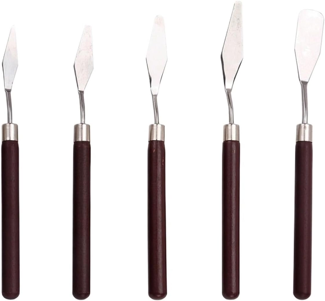 3/5/7Pcs Oil Painting Knives Artist Spatula Palette Knife Scraper Drawing Art Stationery Supplies(Style 27)