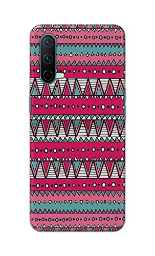 Image of Printed Hard Back Cover Case for OnePlus Nord CE 5G Back Cover (Geometric Vintage Pattern) -1803