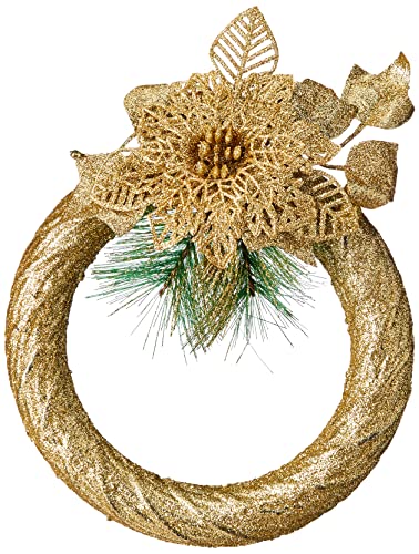 Magizi Guirlanda de Natal Plást Bico de Papagaio Gliter 20cm M69 913 Yangzi, Vermelho