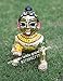 VRINDAVAN LADDU GOPAL TRADERS Traders Presents Gold Designer Attractive Pure ashtdhatu laddu Gopal Size 7 no Hight 6.5 inch