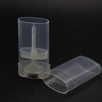 3Pcs Transparent 15ml Empty Refillable Deodorant Containers, Plastic Lip Balm Tubes, Lip Gloss Holders, Can be Used Repeatedly