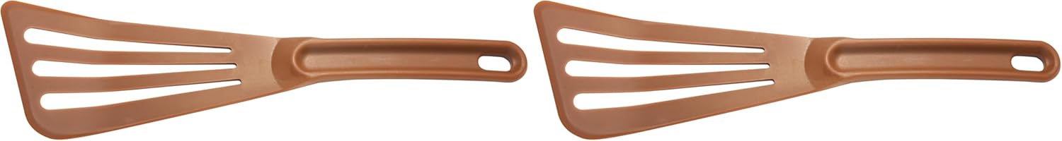 Mercer Culinary Hell's Tools Hi-Heat Slotted Spatula, 12 Inch x 3.5 Inch, Blue (Pack of 5)