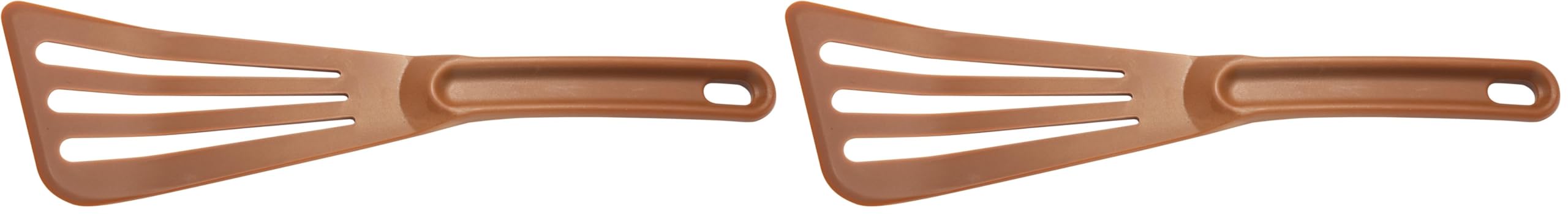 Mercer Culinary Hell's Tools Hi-Heat Slotted Spatula, 12 Inch x 3.5 Inch, Brown (Pack of 2)