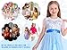 Marendyee Princess Dress up for Girls Halloween Costume Outfit Sparkly Tulle Mesh Puff Sleeve Cosplay Fancy Dresses Christmas Gift Birthday