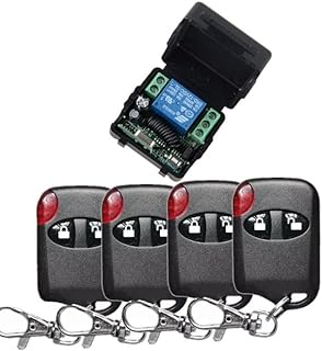 DC 12v 10A Relay 1CH Wireless RF Remote Control Switch Transmitter Receiver 315MHZ/433MHZ Smart Home - (Color: 4)