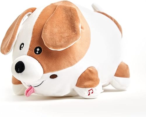 Miniatura 3 de Cuddle Barn - Jiggly Wigglies Puppy | Juguete de peluche interactivo animado de perro de peluche que juega Pop Goes The Weasel y viene con tarjetas,