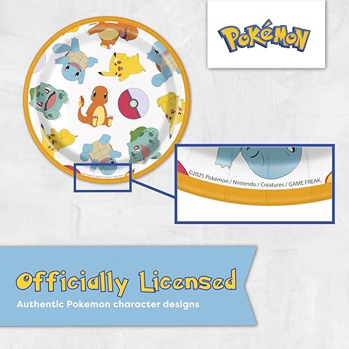 image for Unique Pokemon Birthday Decorations Party Supplies for 16 - Officially