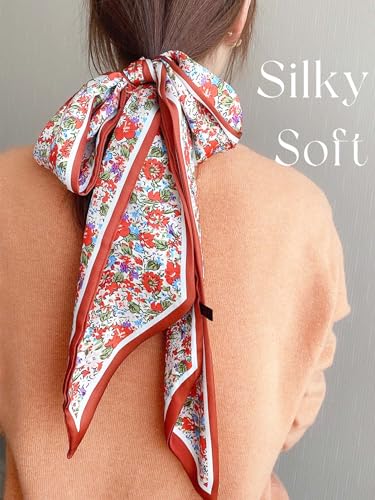 Head Scarf For Women 59" Fashion Hair Neck Long Scarves for Bag3