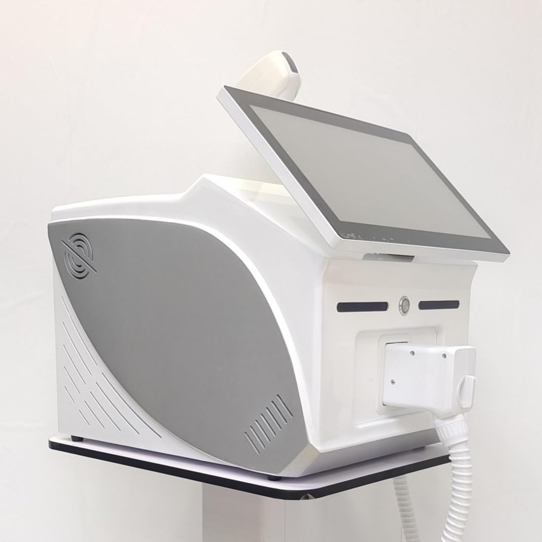 Ultima macchina professionale per la depilazione laser a diodi, dispositivo per la depilazione permanente indolore del salone di bellezza con maniglia di ghiaccio 6BAR