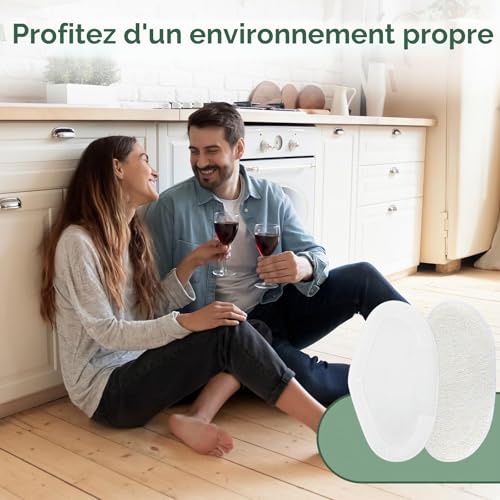 Sunnila Kit 8 Chiffons lavables pour Polti Vaporetto PAEU0332, Smart 120 – vue 6