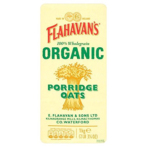 Flahavan's Organic Porridge Oats 1kg - Pack of 2