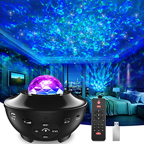 Star Projector Galaxy Light, 3 in 1 Galaxy Projector Night Light Projector,Light for Home Decor Room Decor with Bluetooth Music Speaker,Auto Timer,Christmas Decorations Gifts