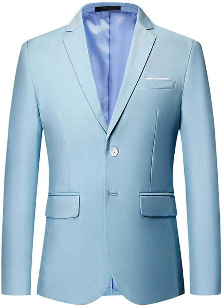 Blazer for Men Slim Fit Suit Jacket Sport Coats Formal Dress Jacket 2 Button