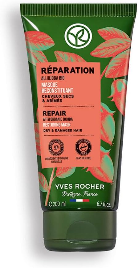 Nourishing and Restoring Hair Mask Jojoba Oil 200 ml./6.7 fl.oz., 10.1 Ounce (Pack of 1), Green