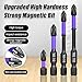 1Pack Black Upgraded High Hardness and Strong Magnetic Bit, 2024 New Anti-shock Strong Magnetic Non-slip Bits Screwdriver Accessories, Magnetic Drill Screwdriver Bits Power Tool Parts and Accessories