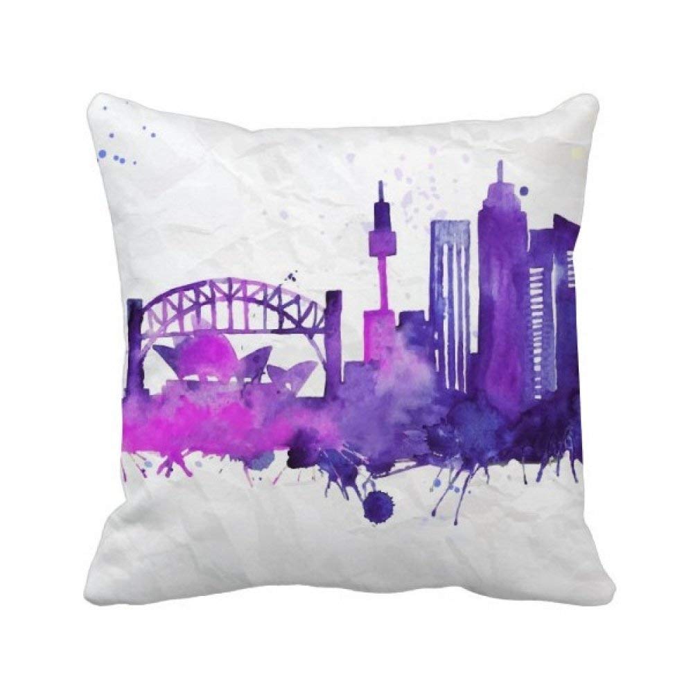 Coussin Opéra de Sydney aquarelle 40x40 résout votre manque de couleur