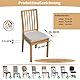 HOMECOVER Esszimmerstuhl Sitzbezüge 4er Set,Stretch Jacquard Stuhlbezug Sitzfläche Abnehmbar Waschbarer Für Esszimmer Küche Bürostühle Hotel-braun-4er Set