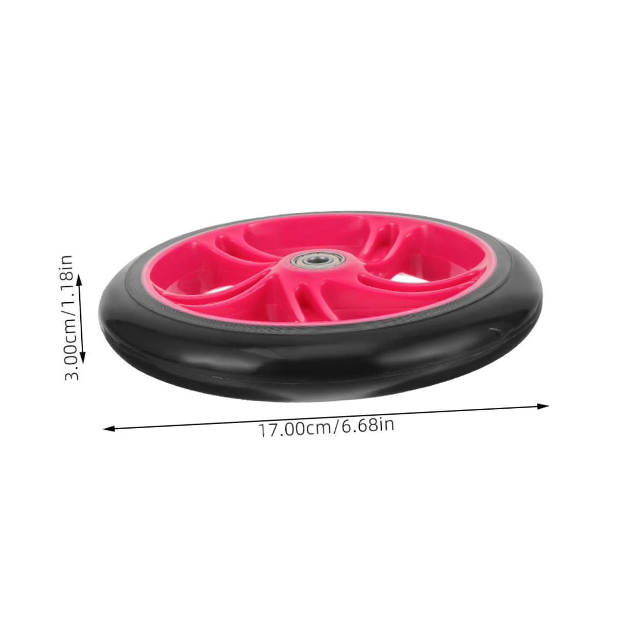 Roues de Scooter Remplacement Pratique 2pcs Résistantes à l'usure en PU Haute Élasticité Résistantes aux Intempéries pour Trottinette et Fauteuil Roulant
